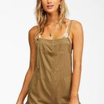 Billabong ✨ Wild Pursuit Short Sz Large Sage Overalls✨ Photo 0