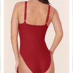 ANDIE Marco Rib One Piece swimsuit Flame Red size Medium NWT Photo 1