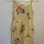 SO  Sundress Cross Neck Yellow Floral Photo 1
