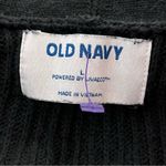 Old Navy Open Front Cardigan Longline Rib Knit Pocket Sweater Black L Photo 2