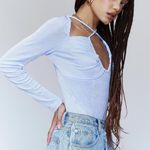 Princess Polly Sky Blue Long Sleeve Bodysuit Size 10 NWT Photo 8