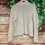 Eileen Fisher  Cardigan Women’s Med Knotted Silk Melange Knit Open Front Sweater Photo 3