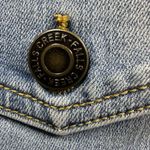 Falls Creek  Denim Button Up Puff Shoulder Blue Jean Jacket With Pockets Large Photo 8