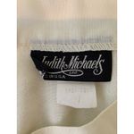 Vintage Cream Pencil Skirt 30" Waist Side Pleat Panels Size M Photo 4