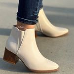 Story Nude Chunky Heel Ankle Bootie Photo 1