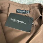 Pretty Little Thing NWT  Button Front Wide Leg Jumpsuit Chocolate Brown Size 12 Photo 11