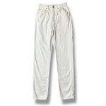 Reformation  White Straight Leg High Waisted Jeans Size 23 Button Fly Cotton READ Photo 1