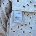 John Mark Velvet Eyelet Embroidered Flare 3/4 Sleeve Tunic Top Ivory White XL Photo 10