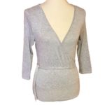 Caution to the Wind Urban outfitters grey sexy plunging neckline top Photo 1