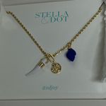Stella & Dot  Beach Long Pull Tie Charm Necklace - NWT Photo 0