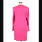 Michael Kors Michael  Dress 2X NWT Gold Chain Lace-up V-neck Hot Pink Photo 5