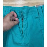 Chico's  Ultimate Fit Linen Blend Crop Pants Size 3 XL 16 Green Casual Vacation Photo 7
