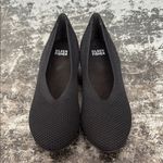 Eileen Fisher  Black Suede/Mesh Hidden 1" Heel Ballet Flats Size 6.5 Photo 0
