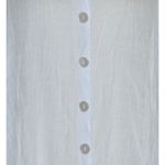 Mlle Gabrielle White Gauzy Sheer Button Up 3/4 Sleeve V-Neck Shirt Dress Size XL Photo 2