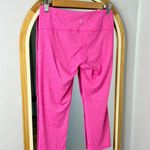 Athleta pink marled cropped athletic leggings Photo 3