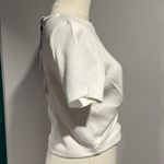 MINKPINK  NWT Zeta Crop Tee in white - med Photo 3