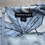 Whistles Ramona Botanical Tropical Floral Blue Skirt Size 8 Photo 5