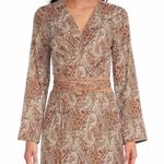 Gianni Bini GIANNI BINI Brown Paisley Two Piece Midi Dress Set Boho Hippie 70s Size 0 New Photo 2