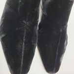 Sergio Rossi Lentini Chelsea Almond Toe Velvet Slip On Flat Shoes Size 37 Black Photo 10