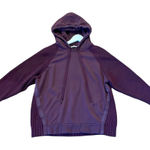Splendid burgundy hoodie mixed media ribbed arm wool blend M Photo 0