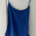 Blue Criss Cross Tank Top Size M Photo 0