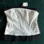 Free People  Champgane Navy Strapless Hutton Top Size Small NEW NWT Photo 0