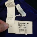 Trina Turk 💕 Bijou Solids V-Plunge Plus One Piece Swimsuit Ultra Marine Blue 20W Photo 14