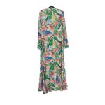 Maaji  Women's Abstract Leaf Pattern Swim Cover Up Kimono Maxi Dress‎ Size Small Photo 2
