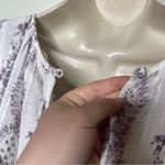 Love Shack Fancy NWT Rare print White lilac floral ruffle Sonia Maxi Dress sz M Photo 10