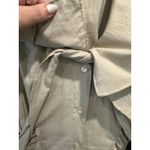 Vintage 90s My Michelle 100% Cotton Khaki Button Down Front Dress Tan Size M Photo 8