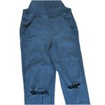 Arizona Women’s Black Distressed Overalls Size S – Ripped Knee Denim Jumpsuit Photo 5