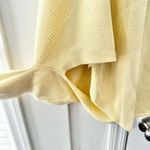 SOIA & KYO Becca Scarfigan in Yellow Custard Ribbed Texture Open Cardigan OS Photo 6