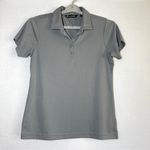 Travis Mathew Polo Women's M Gray Silver Polyester Short Sleeve Golf Top Photo 0
