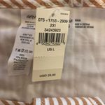 Aerie Swim Bikini Bottom Hipster Brief Seersucker Ruffle Striped Brown White L Photo 2