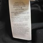 Madewell Embroidered Poplin Puff-Sleeve Cutout Crop Top XXS Women’s Black NWT. Photo 4