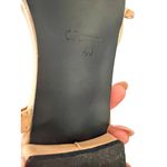 C PARAVALO Beige Black Captoe Slingback Flats Size 40 / US 10 Photo 5