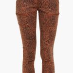 Joie Park Moto Styled Cropped Leopard Prints Skinny Pants Photo 0