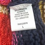 Entro Colorful Soft Crochet Cotton Knit Sleeveless Top with Ruffle Hemline Pink Size L Photo 5