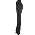 ZARA  Women's Denim Charcoal Wash Black High Rise Flared Leg Stretch Jeans Size 8 Photo 1