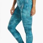 Free People NWT  Good Karma Tie Dyed Leggings Blue Peacock Size M/L Photo 4