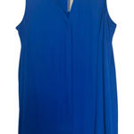 Apt. 9  Women's Sleeveless Size‎ 0X Royal Blue Sleeveless Chiffon Blouse Flowy Photo 0