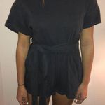 Free People Gray Comfy Romper  Photo 0