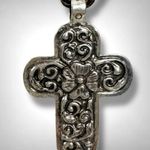 Free People Roadrunner Layered Necklace Amber Orange Brown Cross Western Boho Photo 6