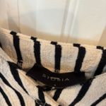 Storia  Cream And Black Stripe Midi Dress Size‎ Small Photo 4