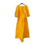 Carolina Herrera  Draped Silk Maxi Dress in yellow **see pics for details** Photo 5