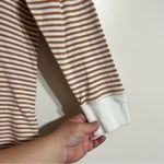 Urban Outfitters Women’s Waffle Knit Thermal Hoodie Striped Size Small Oversized Photo 3