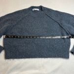 ZARA  Crewneck Textured Knit Cropped Sweater Size Small Cozy Preppy Minimalist Photo 8