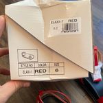 Chase and Chloe  Red Ankle Strap Sandals Photo 6