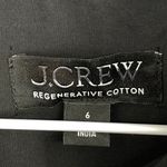 J.Crew Elena shirt dress cotton poplin Black Size 6 NWOT Quiet Luxury Minimalist Photo 6