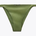 ZARA NWT Green Bikini Bottom Year 2025 Size Medium Photo 0